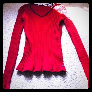 Tommy Hilfiger long sleeve red top